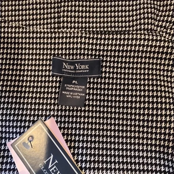 Houndstooth Tailored Vest & Pants Set - Black & White - Picture 5 of 6